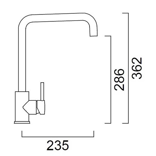 Delta Tap Mixer Eureka Gold Pvd Gold, Mains Pressure Only